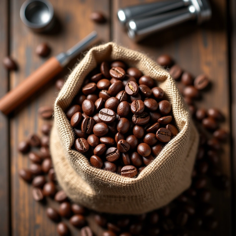 Fresh roasted coffee beans