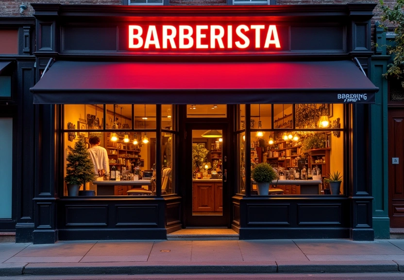 Barberista storefront on Mass Ave