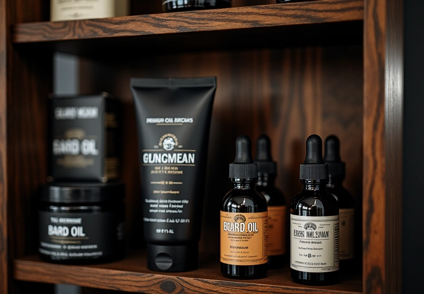 Premium grooming products display
